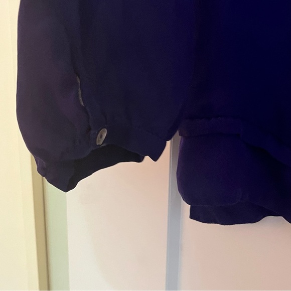 Vintage 💯 Silk Plum Purple Blouse - Picture 5 of 9